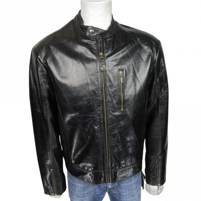 100 Real Leather Mens Leather Black Biker Rock Fashion Jacket Mens From Aztec Fashions Uk 